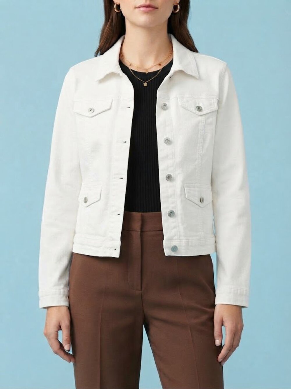 White Denim Jacket